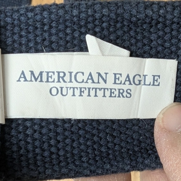 American Eagle Outfitters NWT size large belt brand new in navy/yellow - Picture 5 of 9